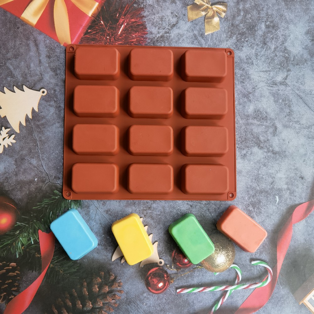 Soap Making Business - 12 Cavity Square Silicone Soap Mold