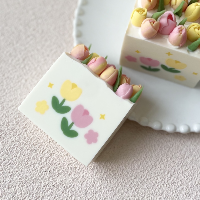 Flower Tulip Pattern Clay Extr - огляд і ціна Soap Making Hobby