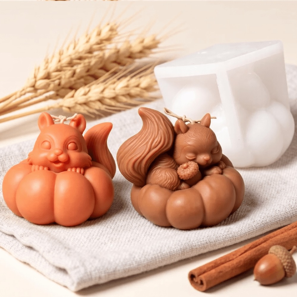 Squirrel Pumpkin Silicone Cand - огляд і ціна Soap Making Friend