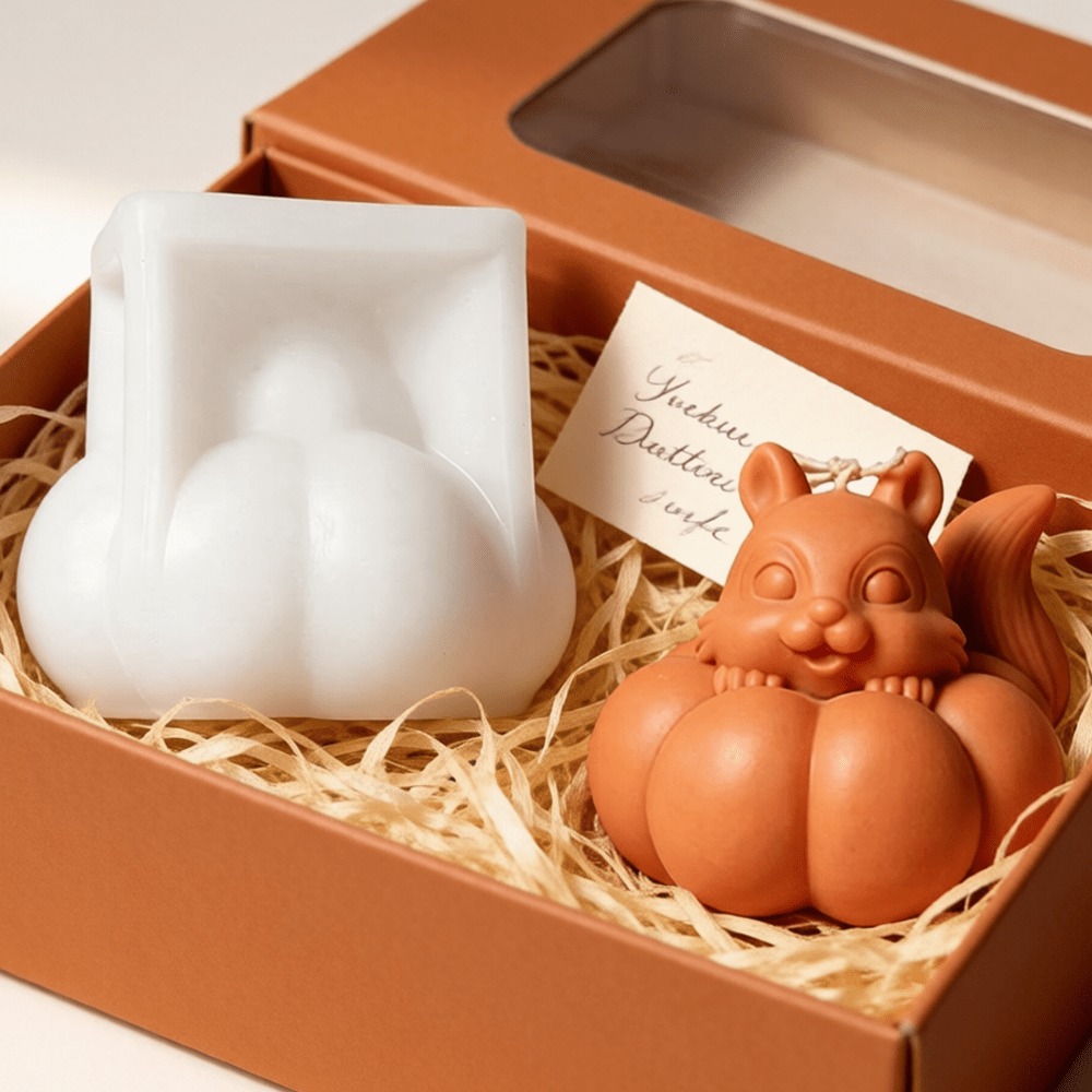 Squirrel Pumpkin Silicone Cand - огляд і ціна Soap Making Friend