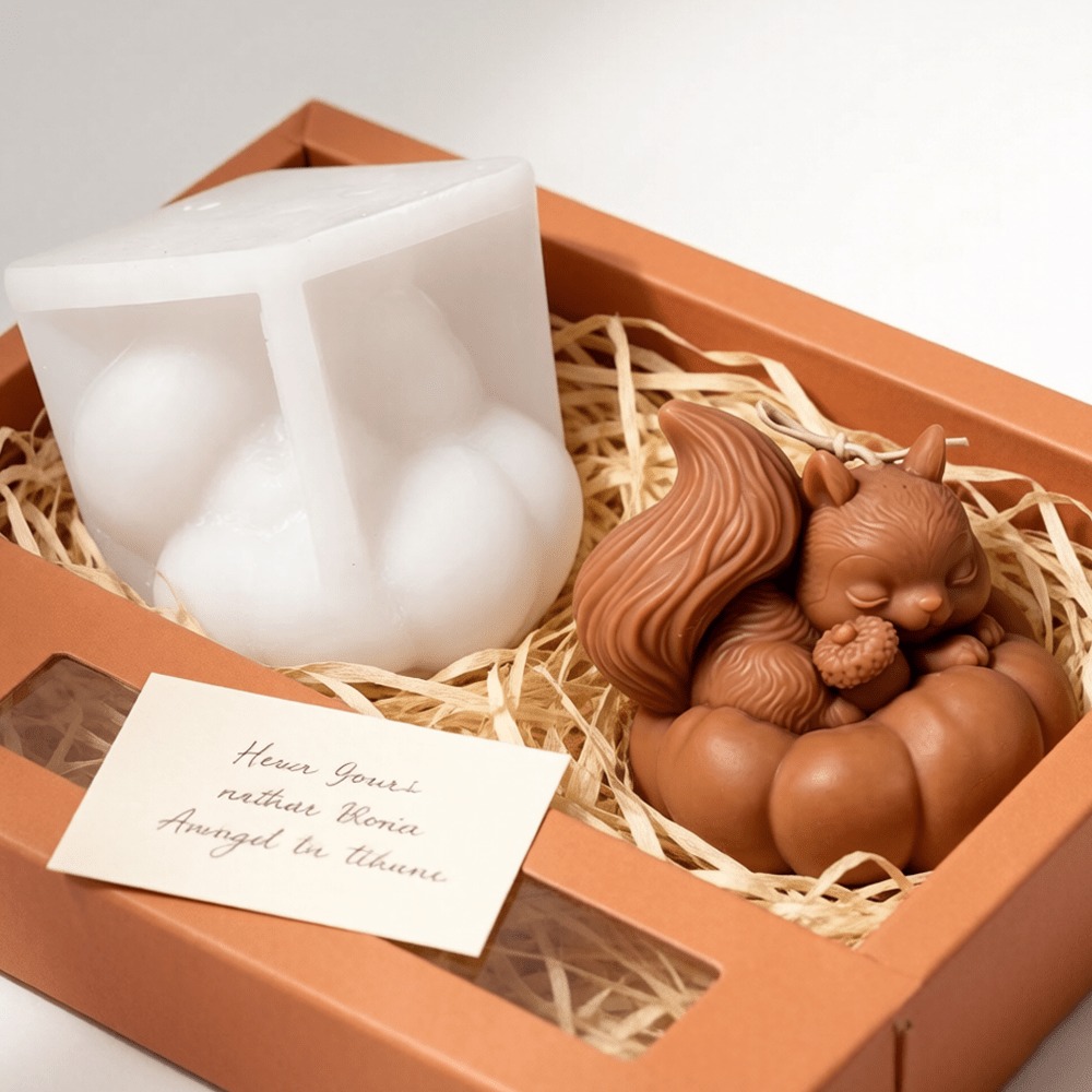Squirrel Pumpkin Silicone Cand - огляд і ціна Soap Making Friend