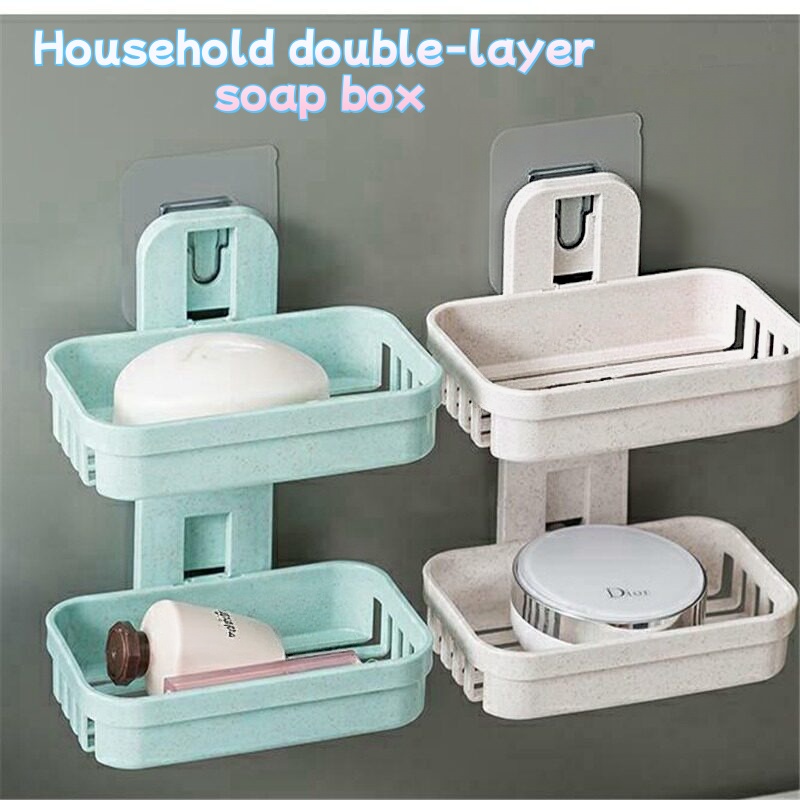 Wall Mounted Double Layer Soap - огляд і ціна Soap Dish Draining