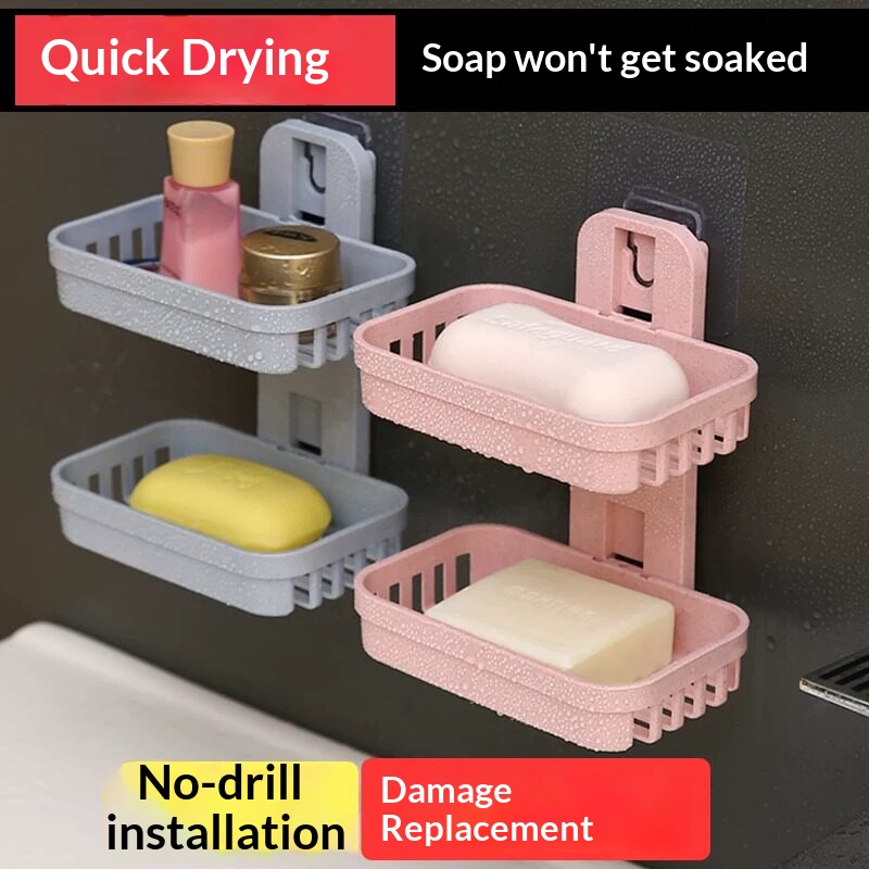 Wall Mounted Double Layer Soap - огляд і ціна Soap Dish Draining