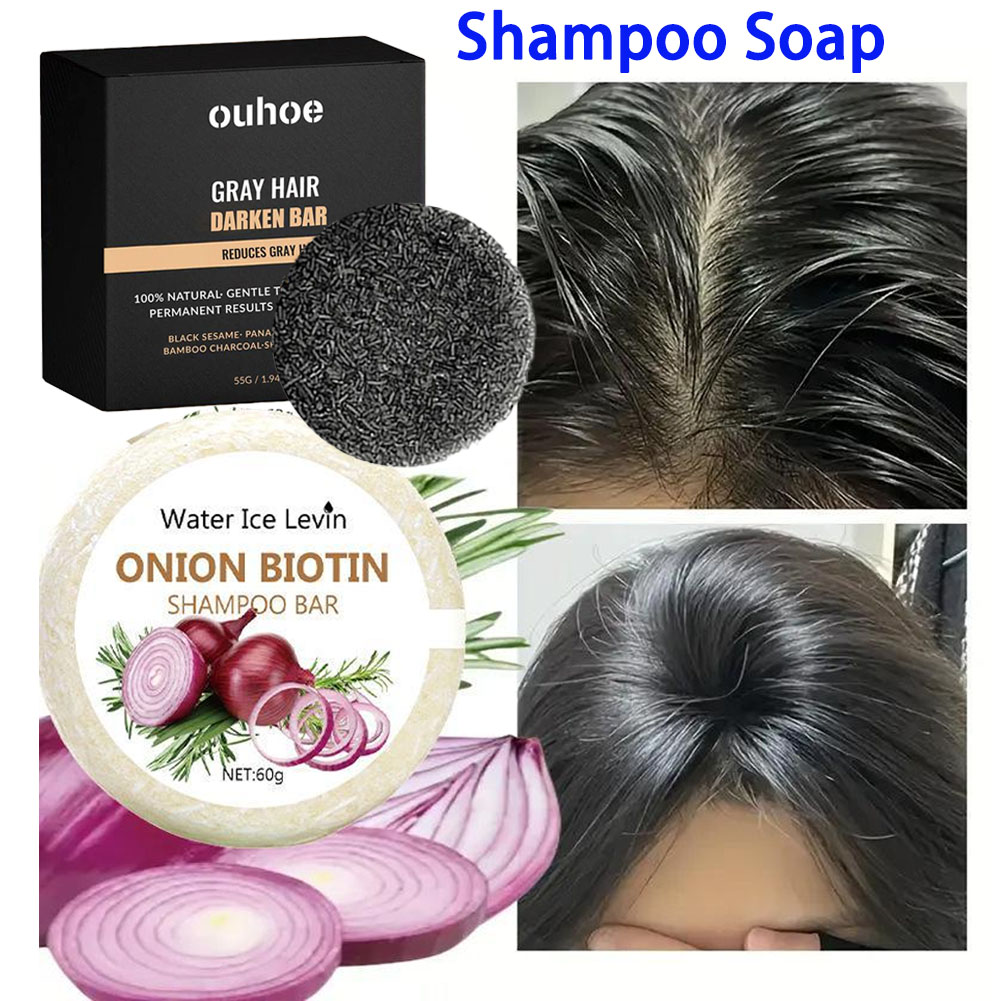 55g/60g Onion Rosemary Shampoo - огляд і ціна Castor Oil Soap