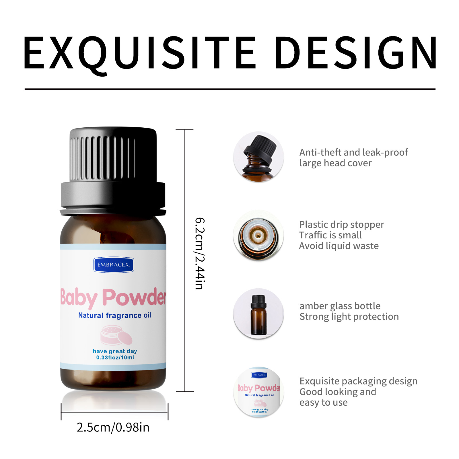 10ml Baby Powder Fragrance Oil - огляд і ціна Soap Making Friend