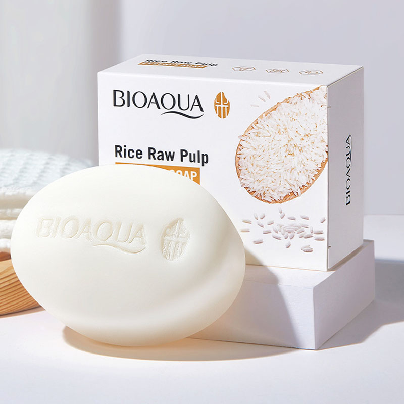 BIOAQUA White Rice Raw Pulp Fa - огляд і ціна Castor Oil Soap
