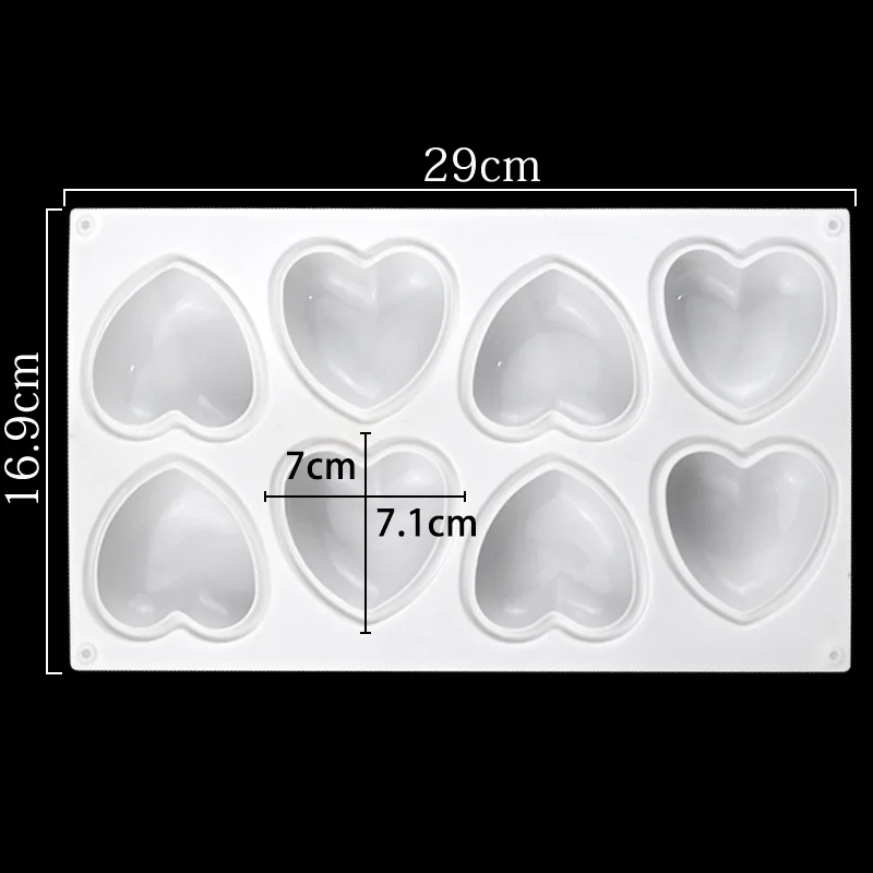 Love Heart Silicone Soap Mold  - огляд і ціна Soap Making Business