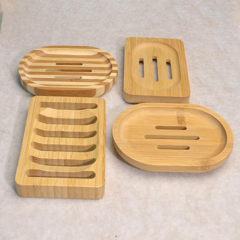Natural Bamboo Soap Dish 1Pcs  - огляд і ціна Soap Dish Draining
