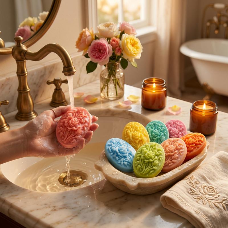 4 Silicone mold with flower sh - огляд і ціна Soap Making Bar