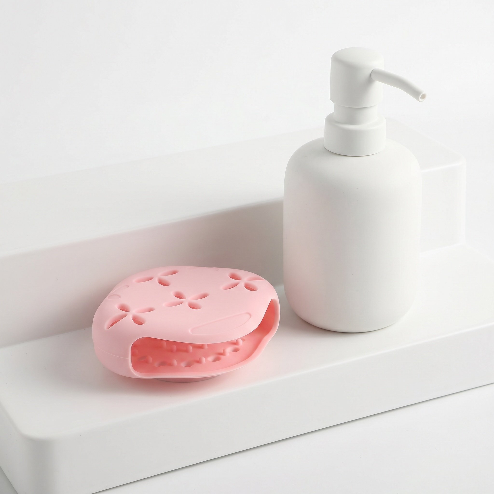 Silicone Shower Steamer Tray P - огляд і ціна Soap Dish Draining