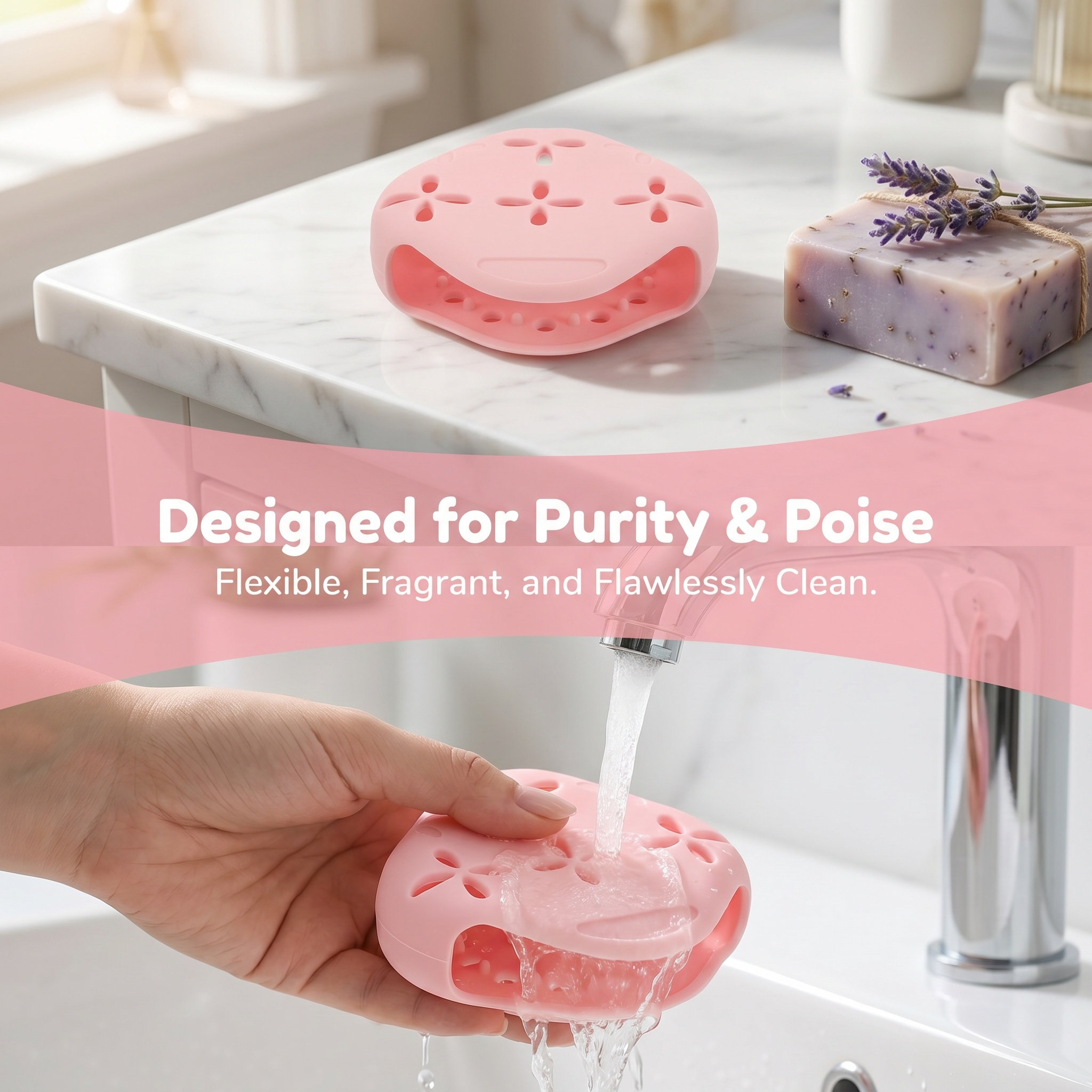 Silicone Shower Steamer Tray P - огляд і ціна Soap Dish Draining