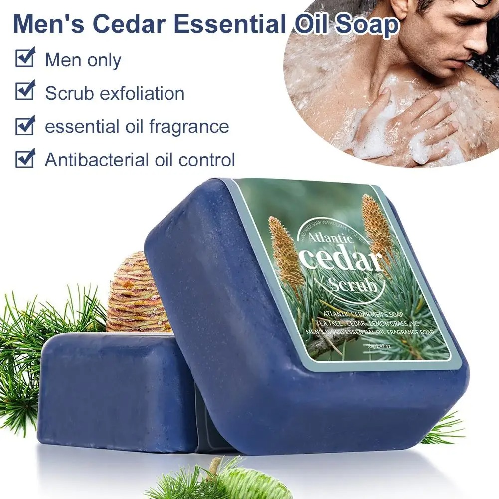Men's Cedar Essential Oil Soap - огляд і ціна Castor Oil Soap