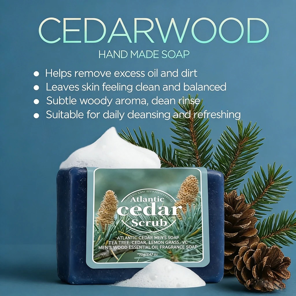 Men's Cedar Essential Oil Soap - огляд і ціна Castor Oil Soap