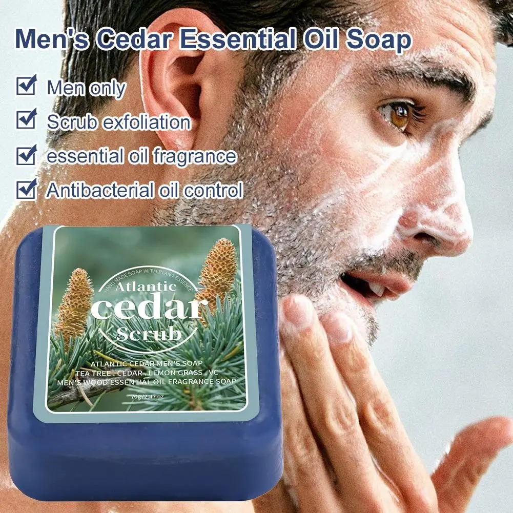 Men's Cedar Essential Oil Soap - огляд і ціна Castor Oil Soap